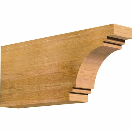 Ekena Millwork Pescadero Rough Sawn Rafter Tail, Western Red Cedar, 4"W x 10"H x 24"L RFT04X10X24PEC00RWR